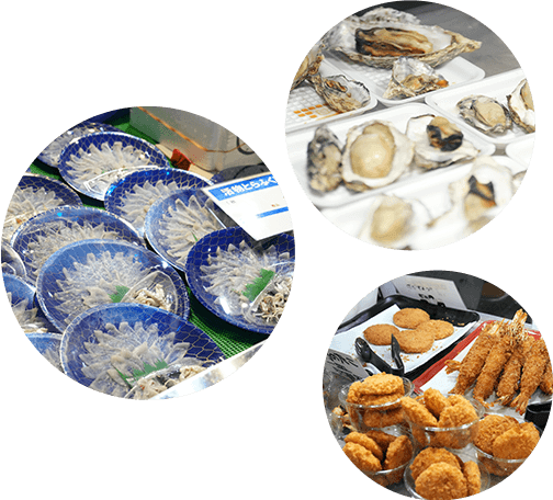牡蠣はここでしか食べられない 揚げ物なども充実!